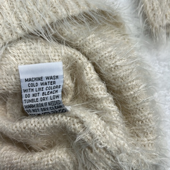 Velvet Heart faux cashmere pullover beige sweater L - Picture 6 of 8